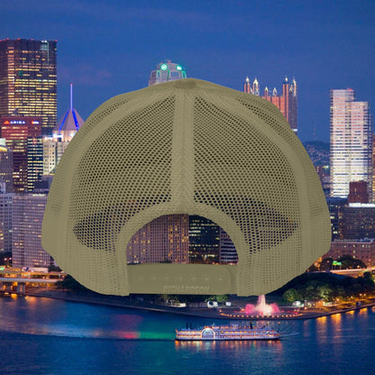 YIINZ Trucker Hat Embroidered | Pittsburghese Snapback Cap | Yinzer Humor | Black & Gold Style | PGH Gift