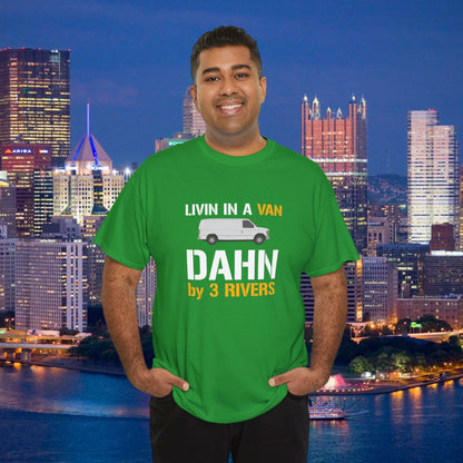 Livin in a Van Down by 3 Rivers Shirt | Pittsburgh 3 Rivers Tee | Funny Yinzer SNL-Inspired Humor