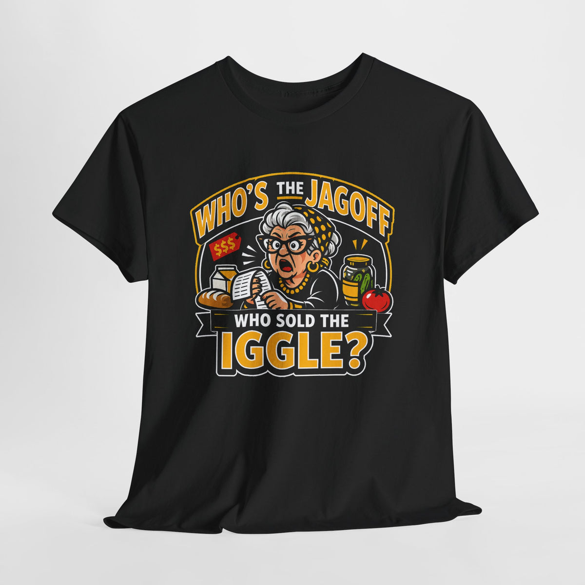 Who Sold the Iggle T-Shirt, Pittsburgh Jagoff Shirt, Funny Yinzer Grocery Tee, Pittsburghese Humor Gift, Black and Gold Local Shirt