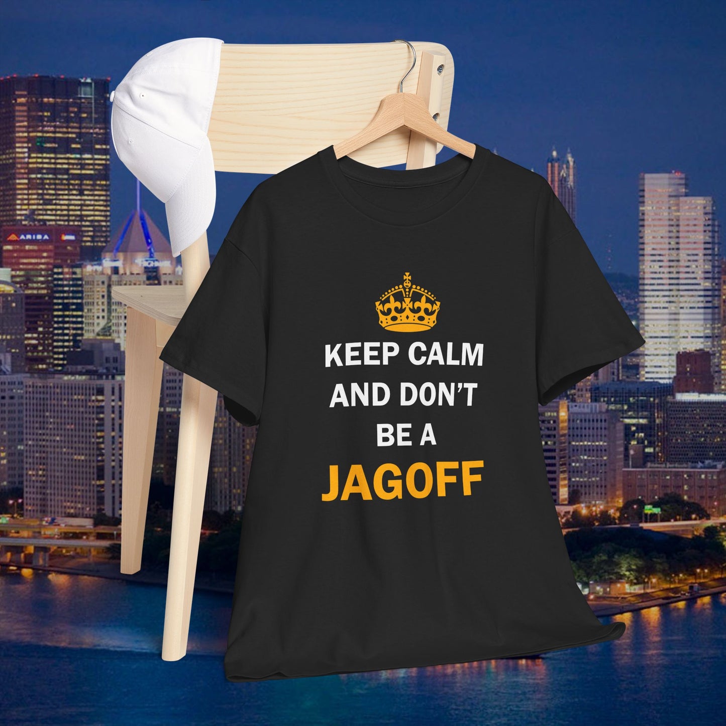 Keep Calm and Dont Be a Jagoff T-Shirt | Funny Pittsburghese Shirt | Yinzer Humor PGH Tee | Pittsburgh Gift