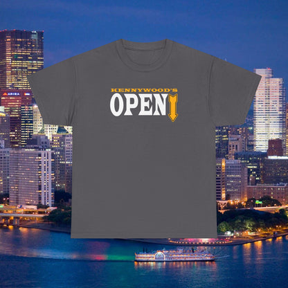 Kennywoods Open Shirt | Funny Pittsburghese Tee | Yinzer Slang Zippers Down Joke | Pittsburgh Humor