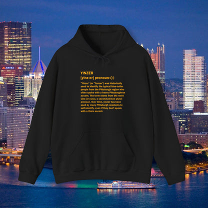 Yinzer Definition Hoodie | Pittsburghese Slang Sweatshirt | PGH Steel City Pullover | Yinzer Pride Hoodie | Funny Pittsburgh Gift