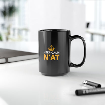 Keep Calm Nat 15oz Coffee Mug | Pittsburghese Mug | Funny Yinzer Cup | PGH Slang Gift | Pittsburgh Coffee Mug