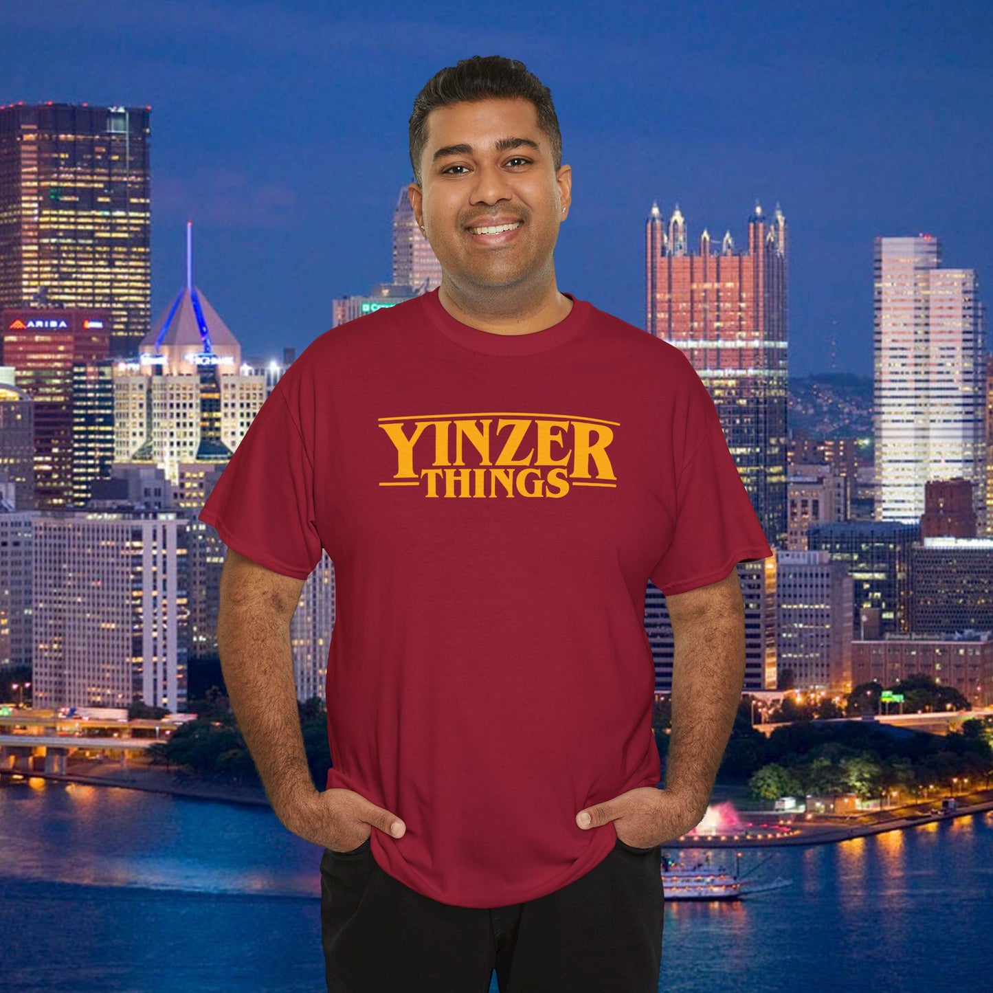 Yinzer Things T-Shirt | Pittsburgh Parody Tee | Stranger Things Inspired | PGH Humor Shirt | Steel City Gift