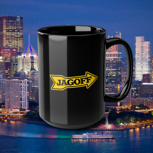 Jagoff Kennywood Sign Parody Mug 15oz | Black Coffee Mug | Funny Pittsburghese Cup | Yinzer Gift | Steel City Humor