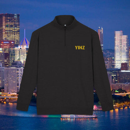 YINZ 1/4 Zip Pullover Embroidered Pittsburghese Left Chest | Pittsburgh Quarter Zip | Yinzer Gift | Steel City Top