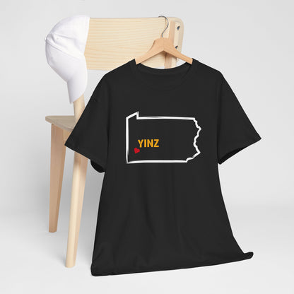 Pennsylvania Yinz Map Shirt, Yinzer Gift Tee, PA State Shirt, Steel City Shirt, Pittsburgh Pride Shirt, Pittsburgh Yinz T-Shirt,