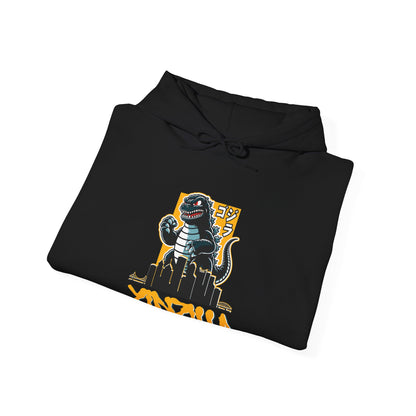 Yinzilla Pittsburgh Hoodie, Yinzer Monster Skyline Sweatshirt, Pittsburghese Hoodie, Steel City Lizard Monster Pullover