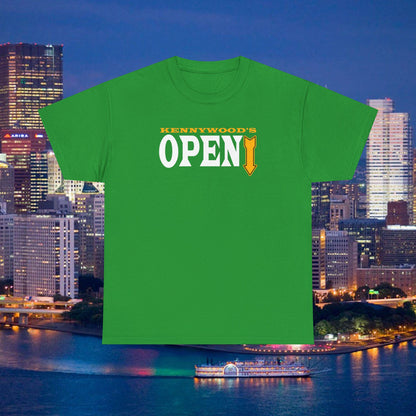 Kennywoods Open Shirt | Funny Pittsburghese Tee | Yinzer Slang Zippers Down Joke | Pittsburgh Humor