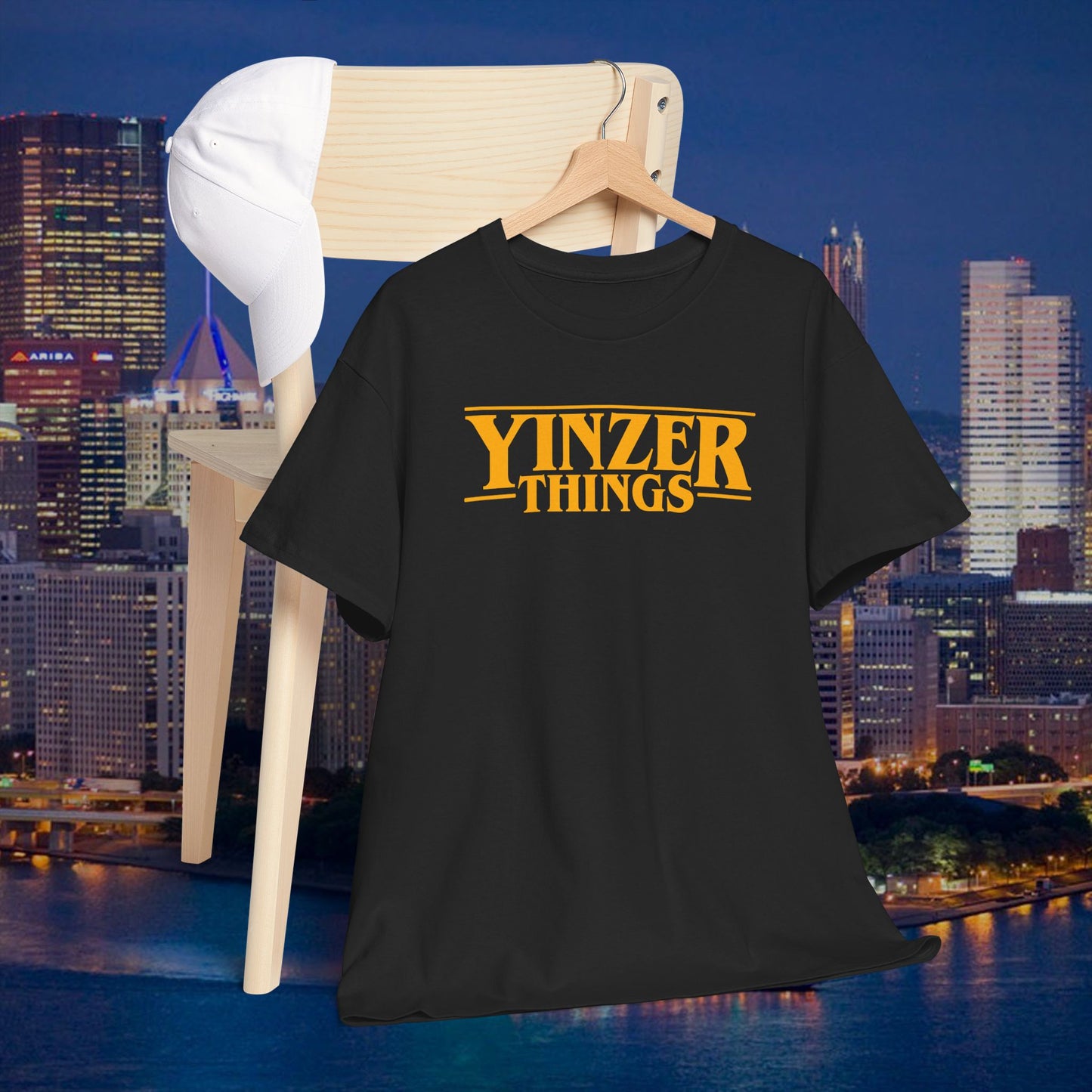Yinzer Things T-Shirt | Pittsburgh Parody Tee | Stranger Things Inspired | PGH Humor Shirt | Steel City Gift