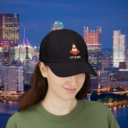 Pittsburgh Baseball Traffic Cone Hat, Lets Go Bucs Embroidered Dad Cap, Black and Gold Fan Hat, Pirates Inspired Yinzer Baseball Cap