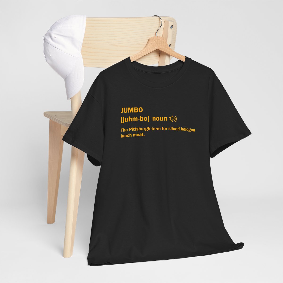 Jumbo Definition T-Shirt | Pittsburghese Shirt | Funny Pittsburgh Bologna Tee | Yinzer Food Slang Gift