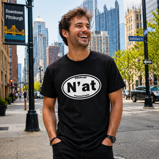 N'At Shirt | Pittsburghese T-Shirt | Yinzer Slang Tee | Pittsburgh Pride Graphic Tee | Steel City Humor
