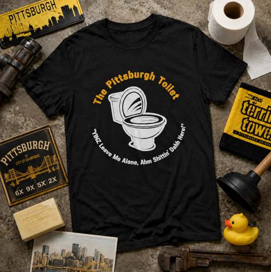Pittsburgh Toilet T-Shirt, Funny Yinzer Shirt, Pittsburghese Tee, Burgh Bathroom Humor