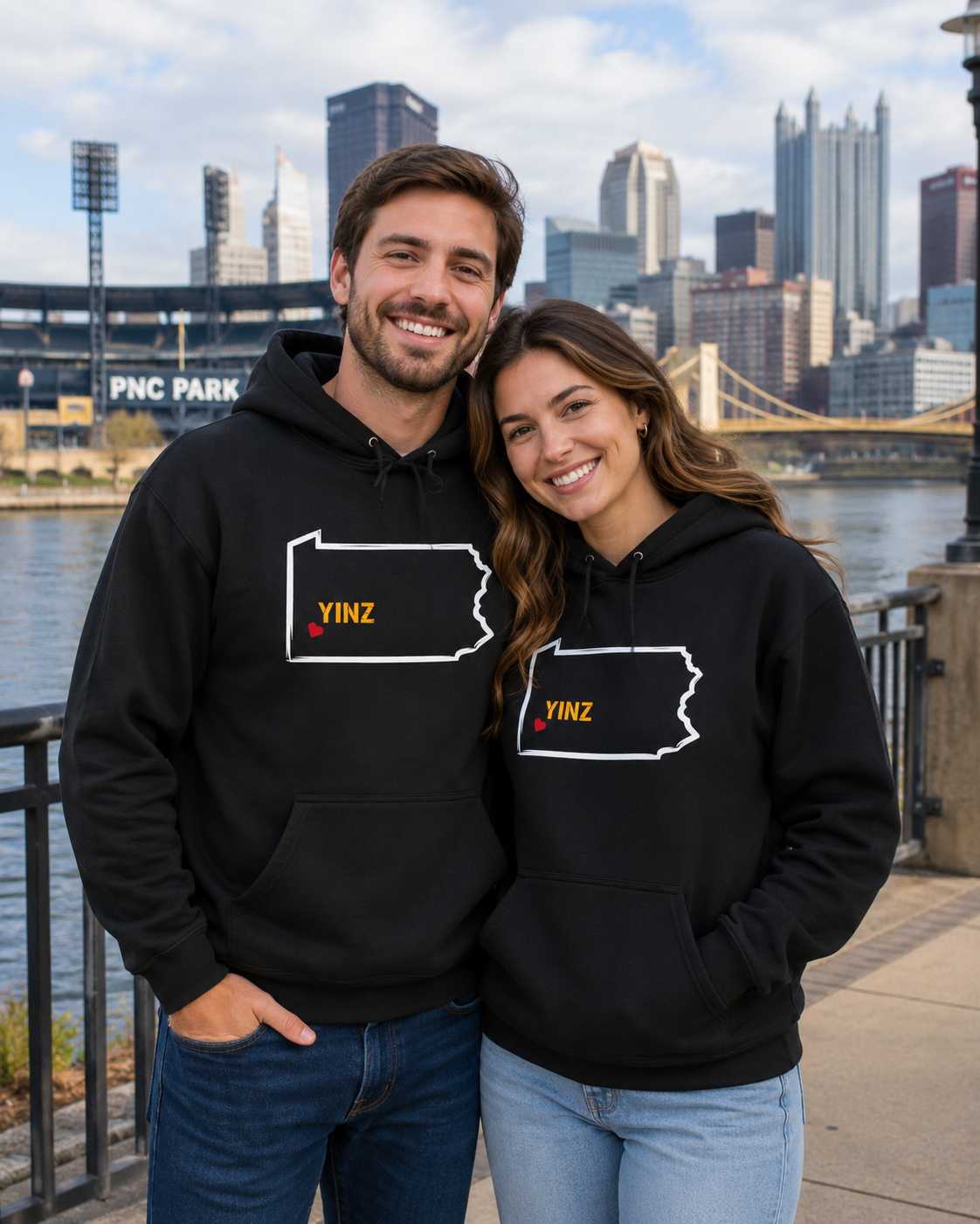 Pittsburgh Yinz Hoodie, Pennsylvania Map Sweatshirt, Yinzer Gift Hoodie, PA State Hoodie, Steel City Sweatshirt