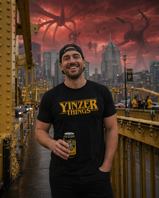 Yinzer Things T-Shirt | Pittsburgh Parody Tee | Stranger Things Inspired | PGH Humor Shirt | Steel City Gift