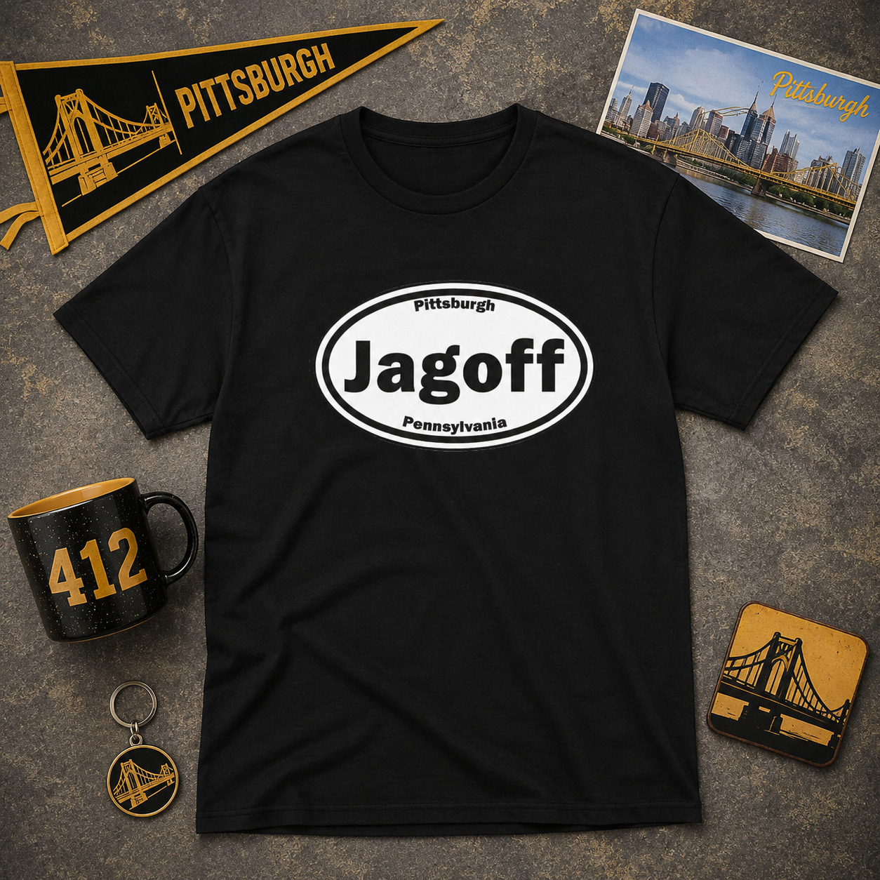 Jagoff Shirt | Pittsburghese T-Shirt | Yinzer Slang Tee | Pittsburgh Pride Graphic Tee | Steel City Humor